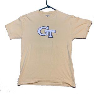 Tan Georgia Tech T-Shirt - Size Medium